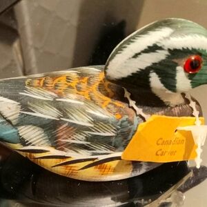 Vintage carved duck